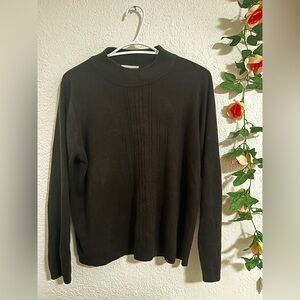 Carroll Reed petite black crewneck sweater